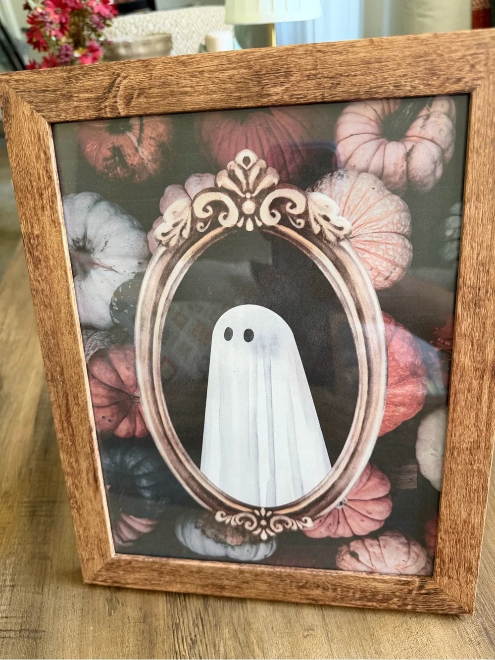 8.5 x 11 Picture Frame with real glass new brown